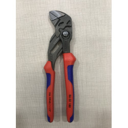 Клещи переставные гаечный ключ 40мм (1 1/2") L-180мм серые 2-к ручки KNIPEX